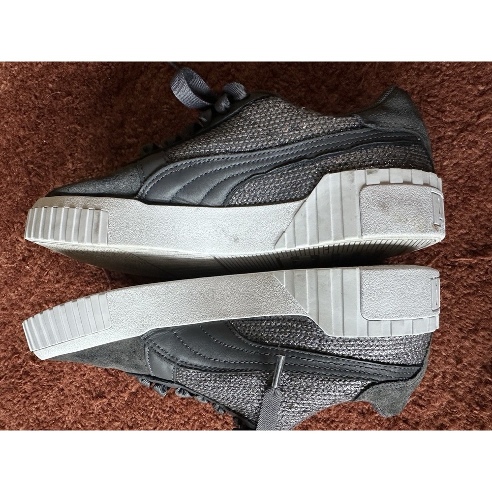 Puma Cali Suede Gray Lace Up Womens Sneakers Shoes Casual 8 - Picture 6 of 9